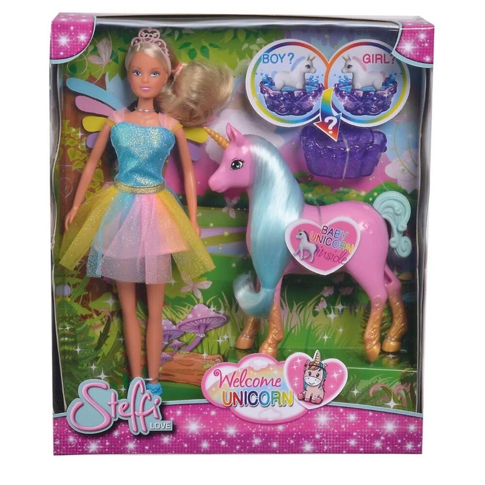 Steffi Love Welcome Unicorn Boy Or Girl Doll Set